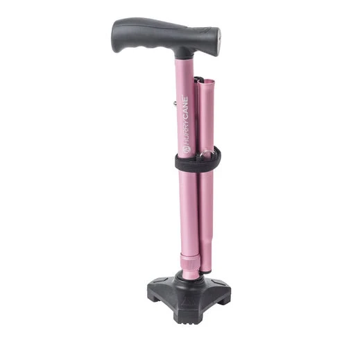 HurryCane Freedom Edition Pastel Pink Folded