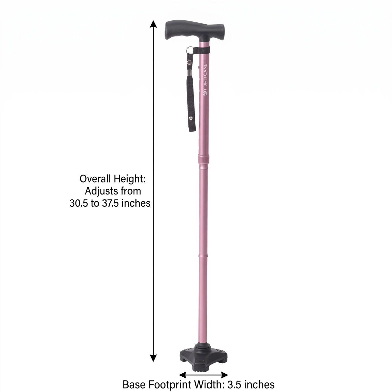 HurryCane Freedom Edition Dimensions