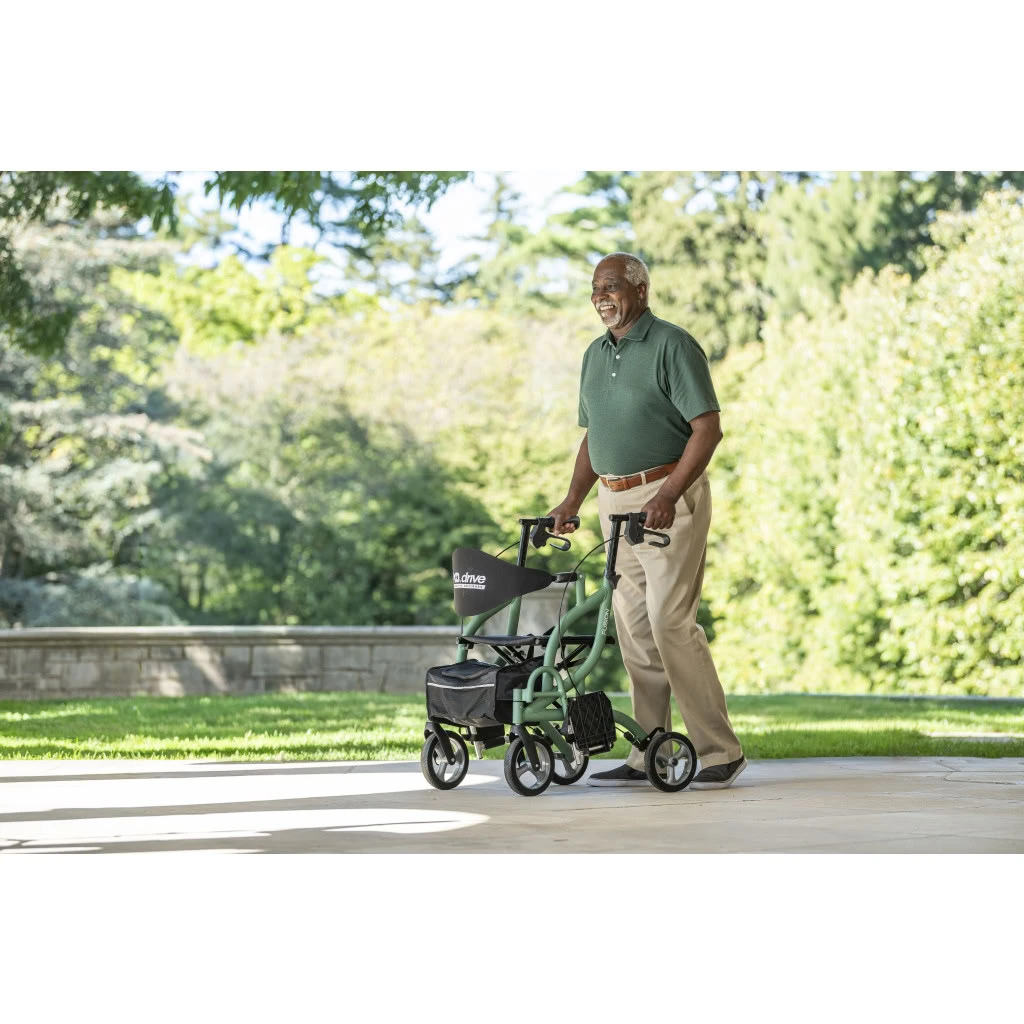 Fusion Rollator and Transport Chair Combo Outdoor