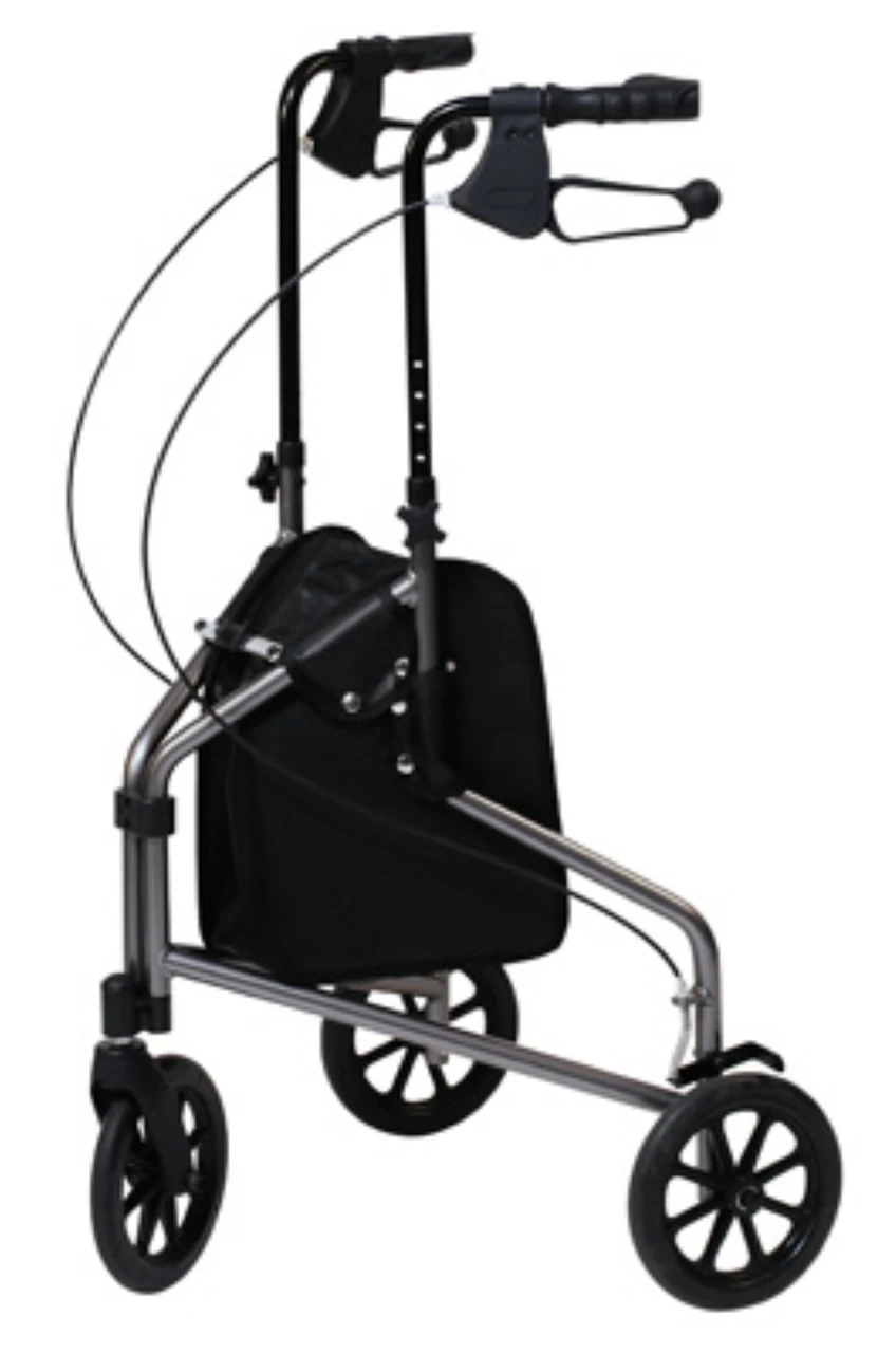 3-Wheel Cruiser Rollator Pewter Metallic 