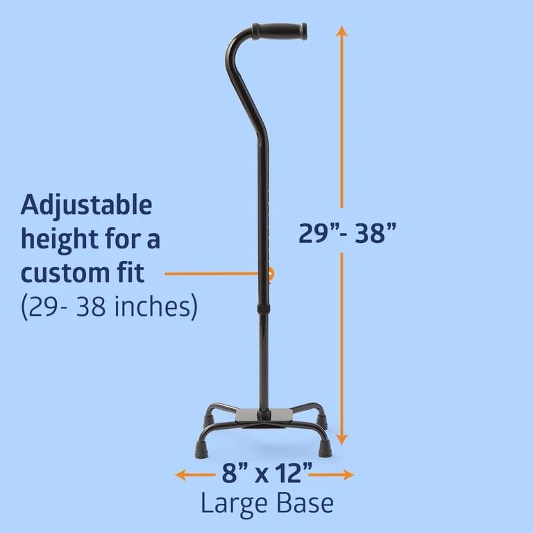 Lumex Bariatric Quad Cane by Graham Field Dimensions