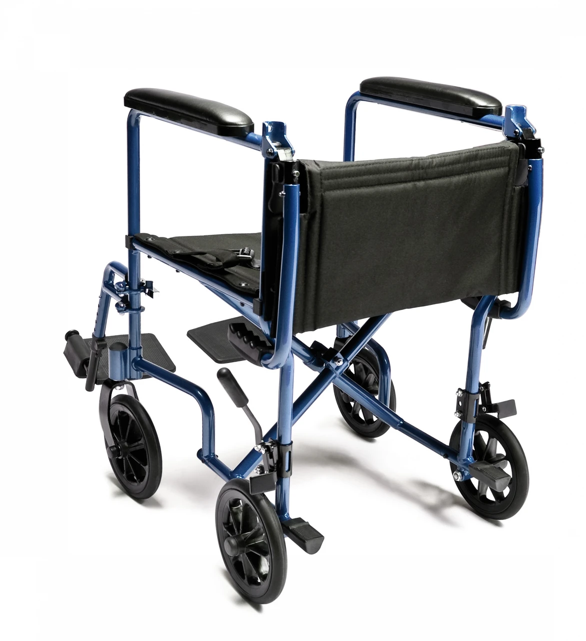 Everest & Jennings Lightweight Aluminum Transport Chair Folded Back