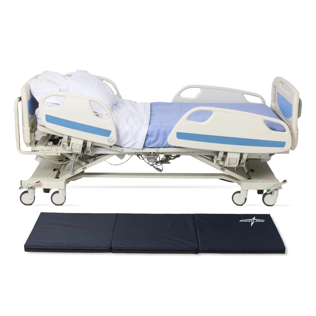 Medline Tri-fold Fall Mat Side View