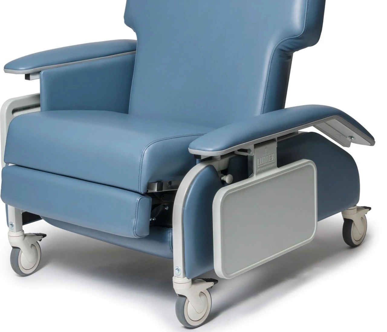 Lumex Extra Wide Drop-Arm Clinical Care Recliner Wide Seat