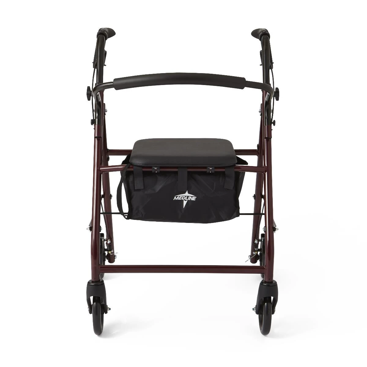 Medline Basic Steel Rollator Front View