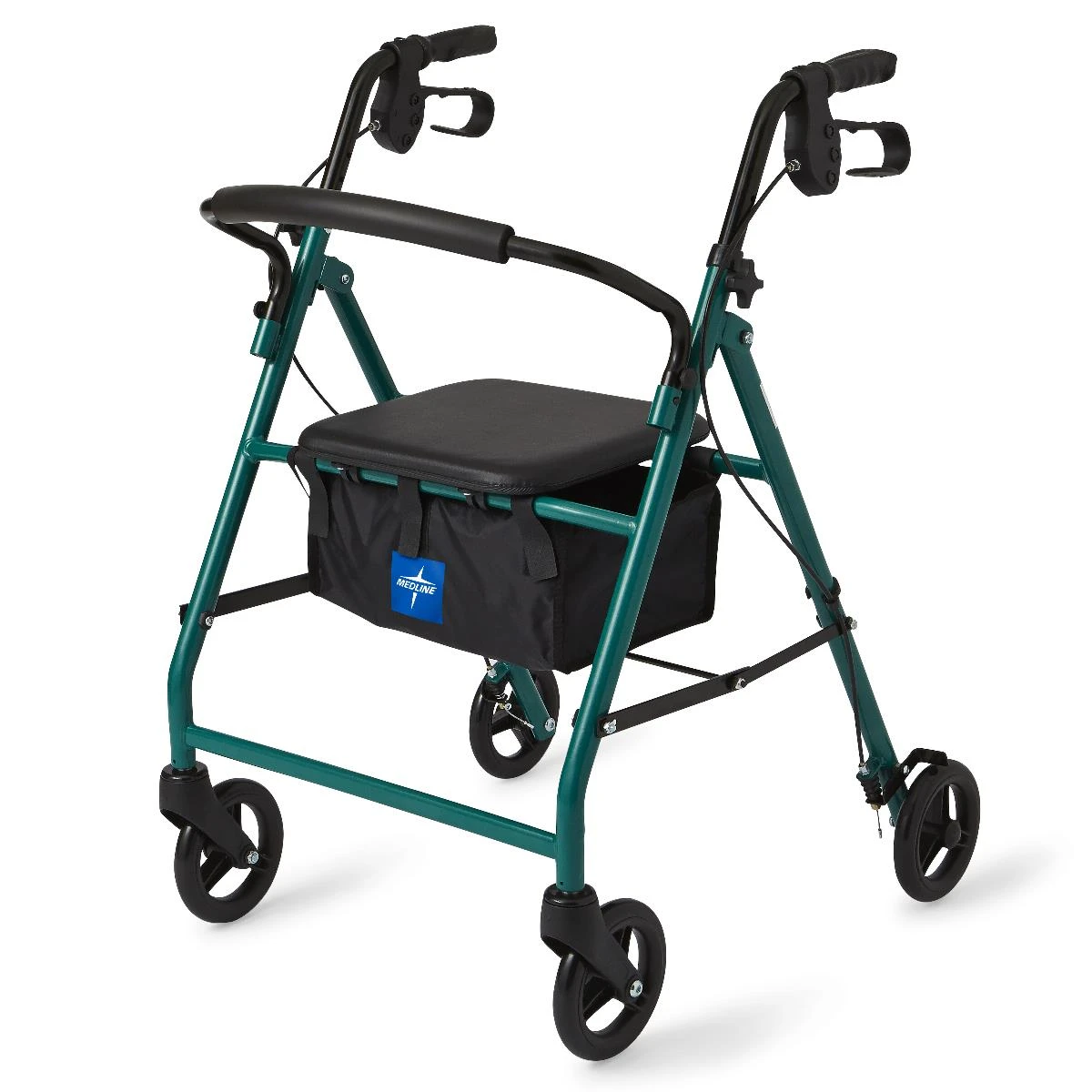 Medline Basic Steel Rollator Green