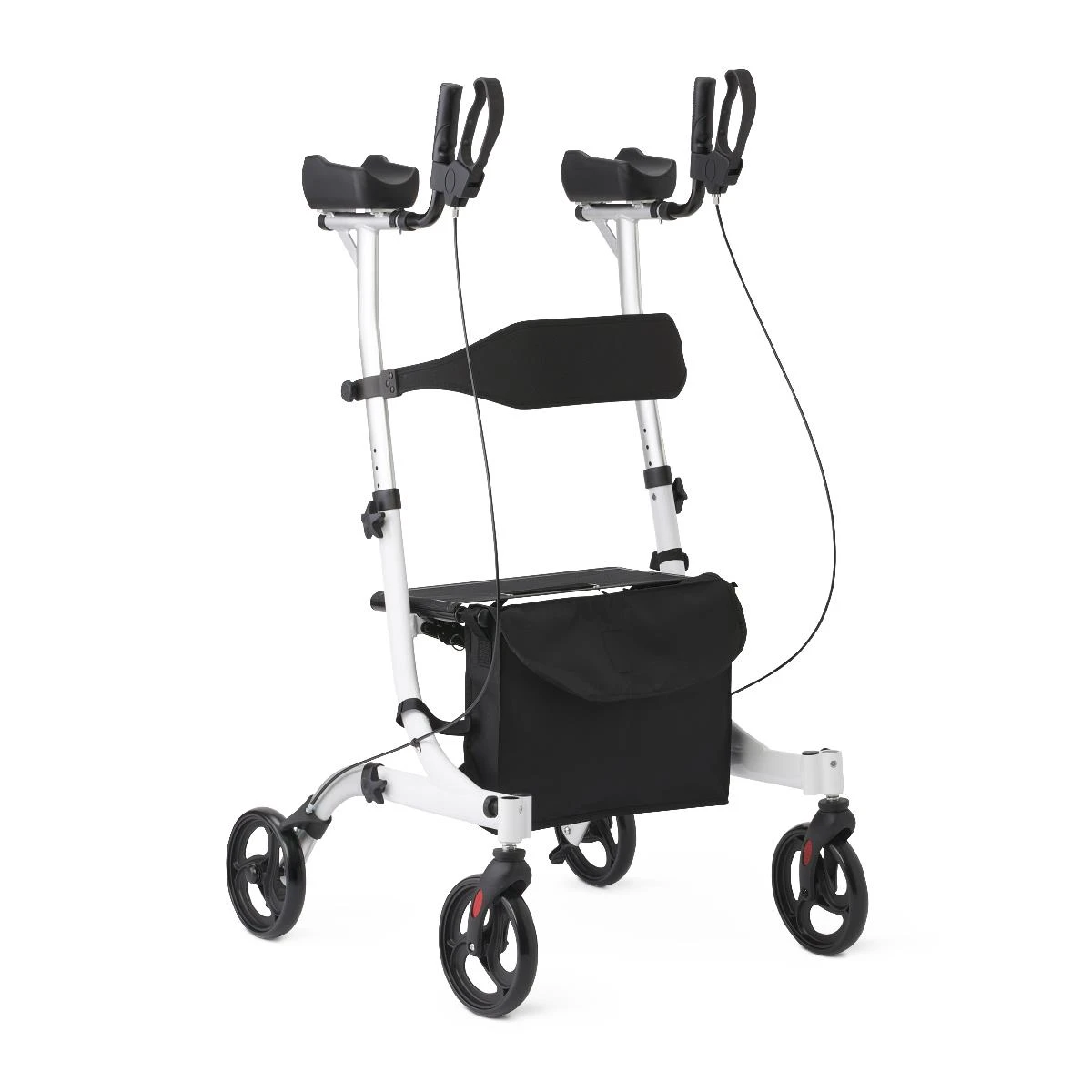 Medline Upright Aluminum Rollator Side View