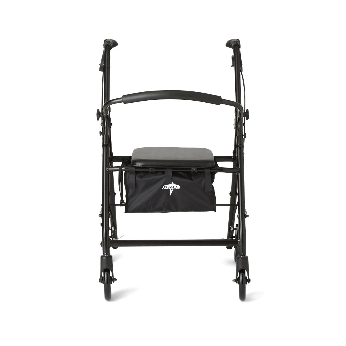 Medline Basic Aluminum Rollator Black Main