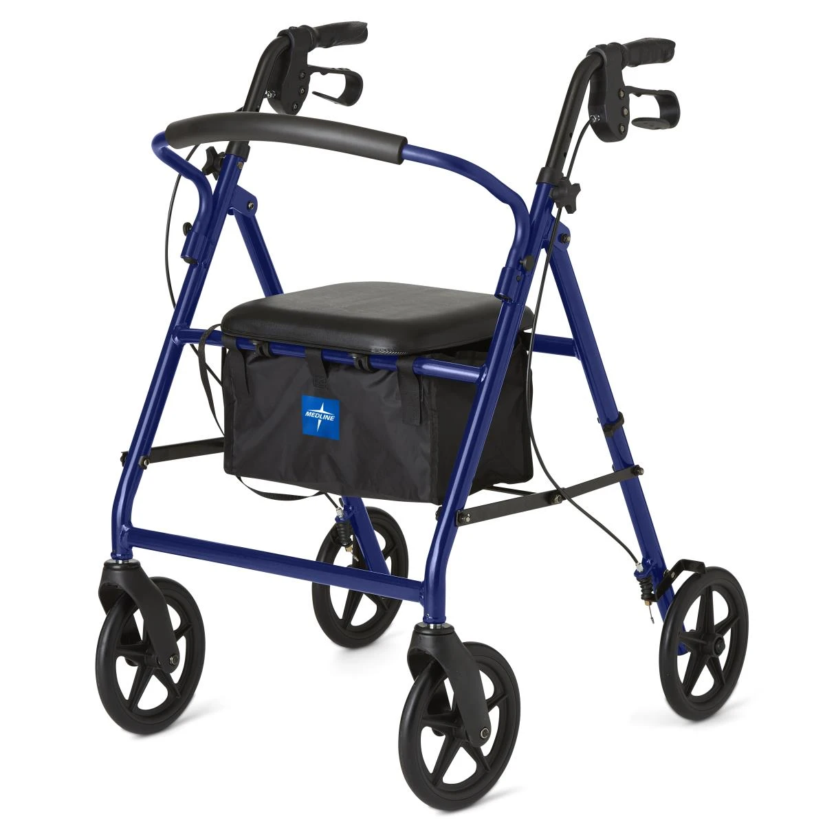 Medline Basic Aluminum Rollator Blue Main