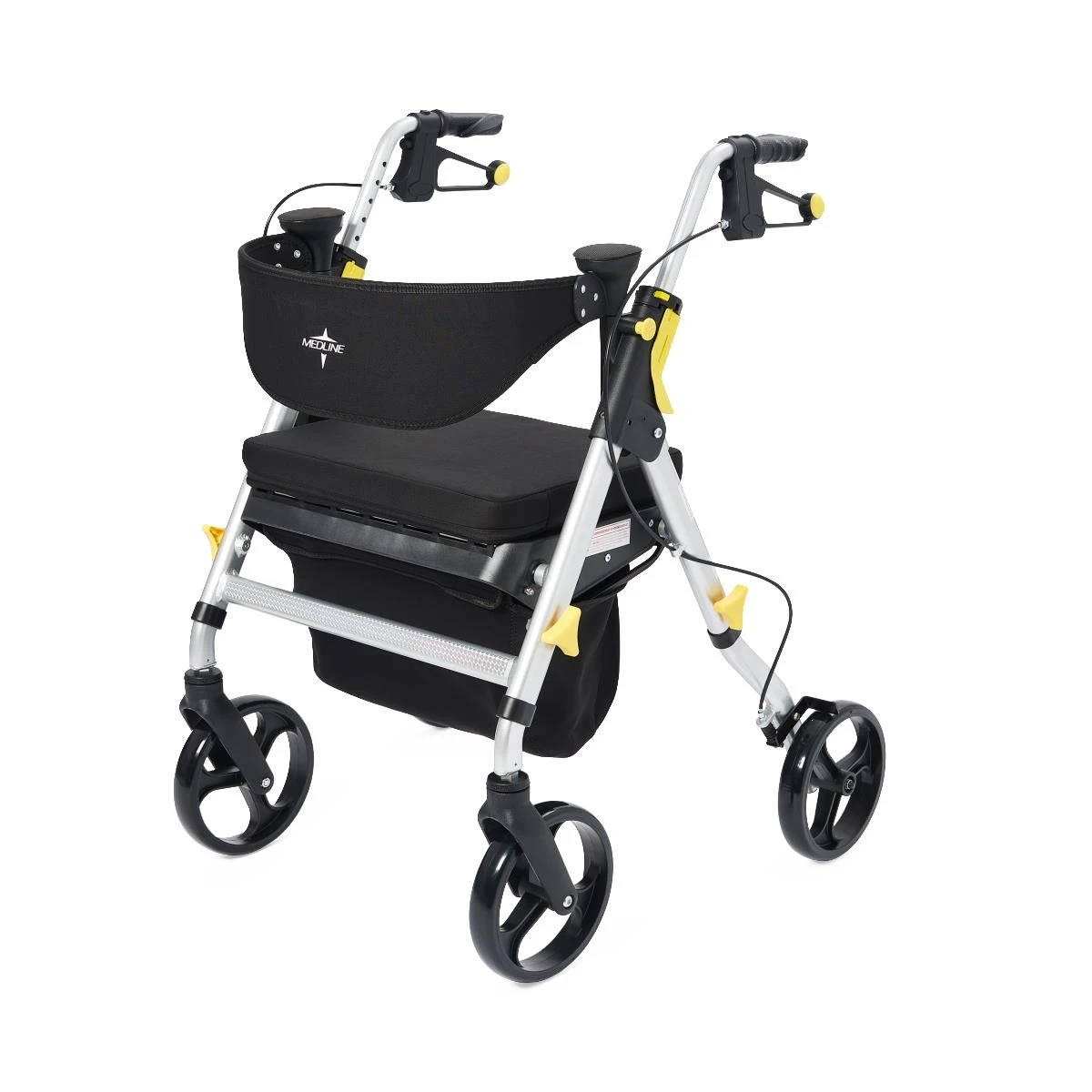 Medline Empower Rollator Silver Angle View Left