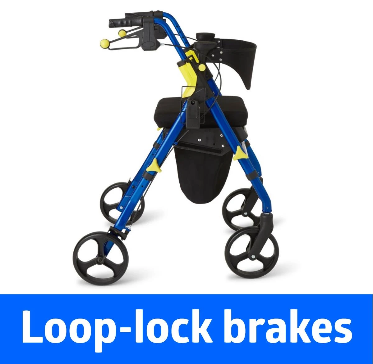 Medline Empower Rollator Loop-Lock Brakes