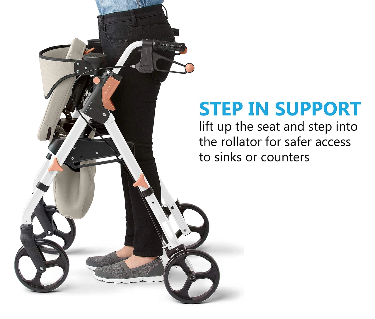 Medline Empower Rollator Step in Support