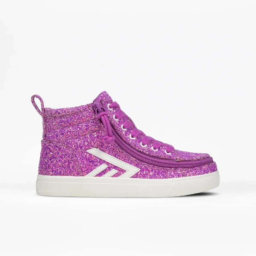 Adaptive Kids Glitz BILLY CS High Tops_Orchid Glitz