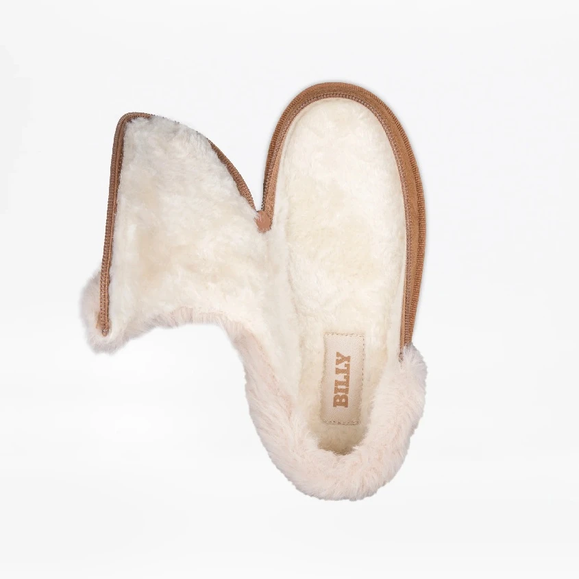 Adaptive Kids Chestnut BILLY Cozy Slipper Faux shearling Inner Material