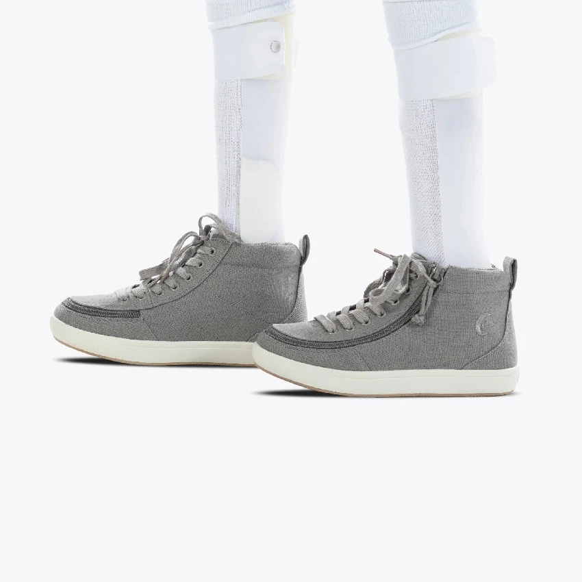  Adaptive Kids BILLY Classic D|R II High Tops_Grey Full Wrap Zipper