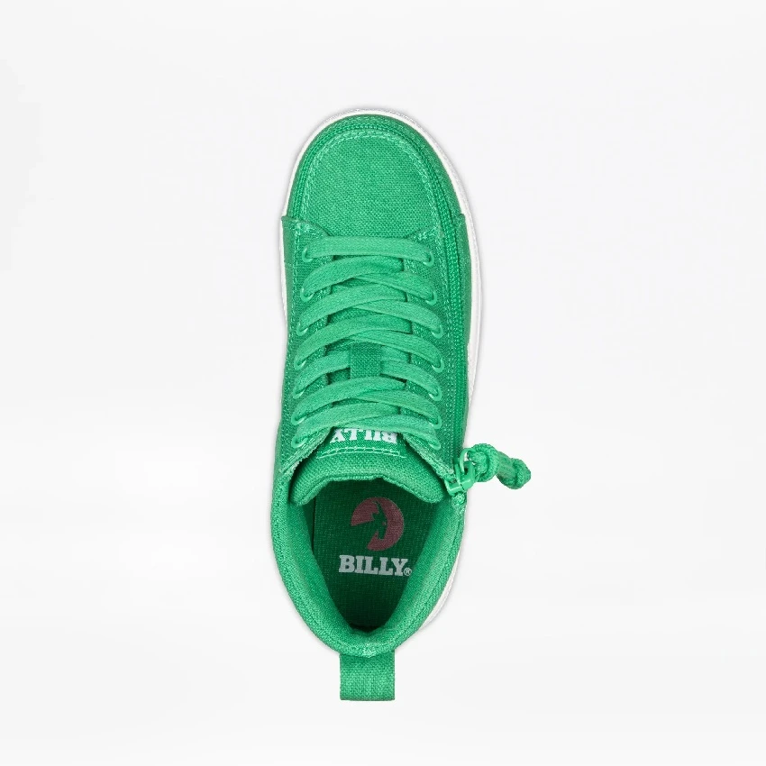 Adaptive Kids BILLY CS High Tops_Green Adjustable Laces