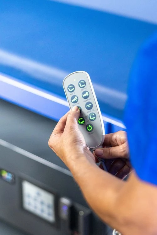 SideLyer Multipositional Integrated Lift Patient Care Corded remote control 