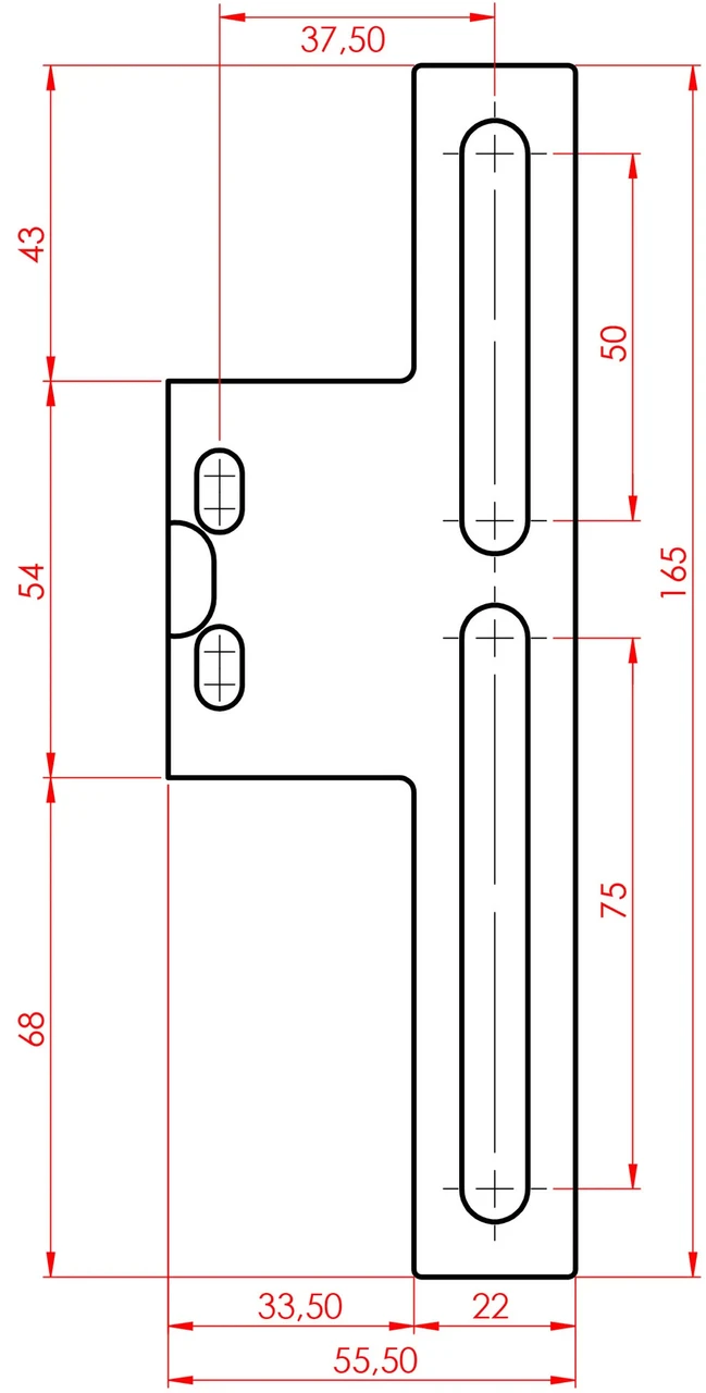 Rigid Bracket Plate Dimensions