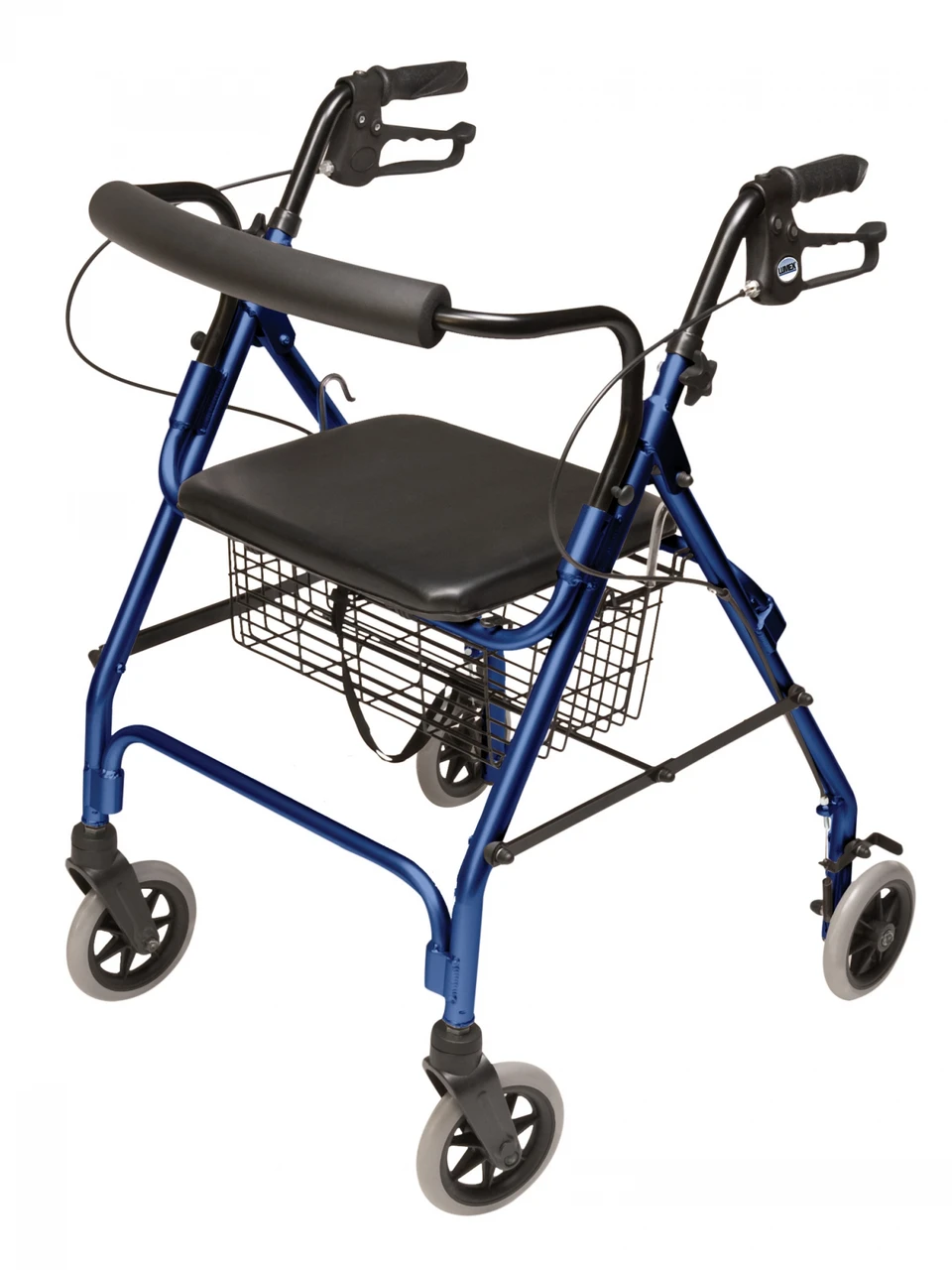 Lumex Walkabout Lite Four-Wheel Rollator Royal Blue