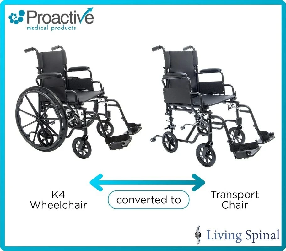 Proactive Cambria Transport / Wheelchair Convertible Product Overview Living Spinal