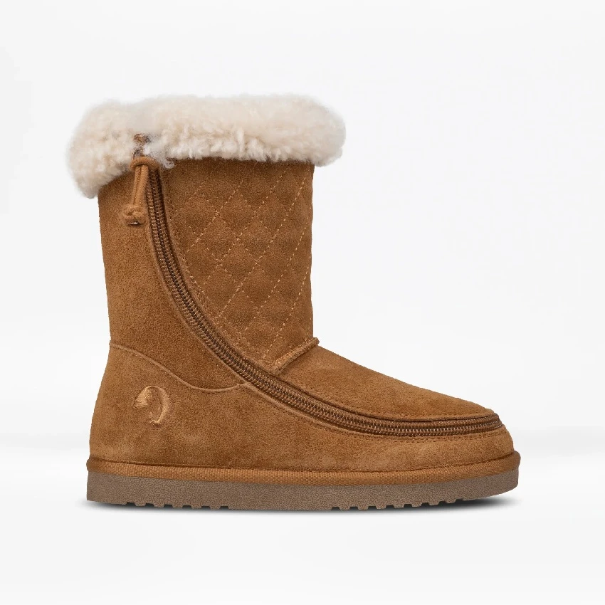 Adaptive Chestnut Suede Adaptive Chestnut Suede BILLY Cozy Quilt Luxe Boots