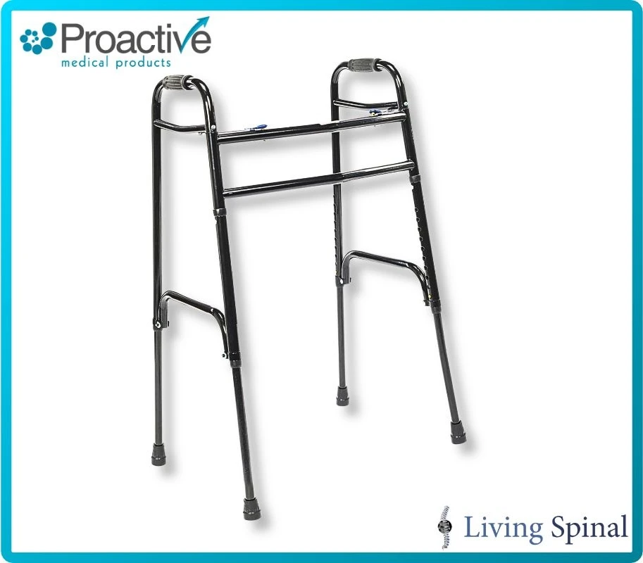 Proactive Bariatric Two-Button Walker Product overview without Wheels Living Spinal