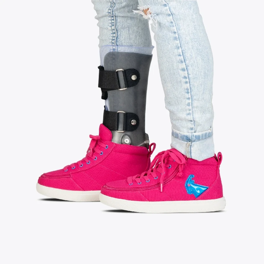 Adaptive Kids Light Ups BILLY Classic D|R High Tops_Full Wrap Zipper
