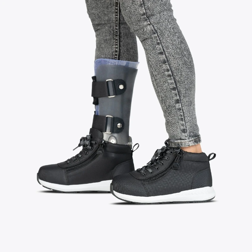 Adaptive Kids Rugged Billy Goat DZ High Tops_Straight and Double Zipper