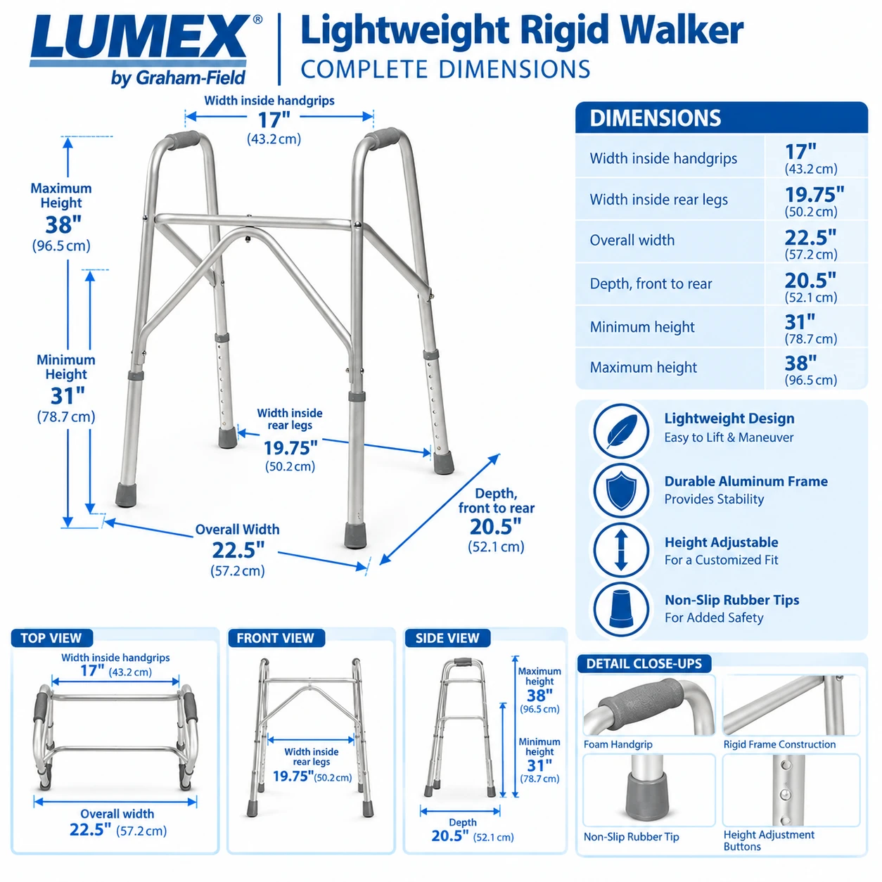 Lumex Lightweight Rigid Walker