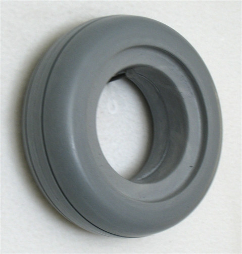 6 x 2" Light Gray 2 RIB TIRE Fits Invacare Two Piece Wheels