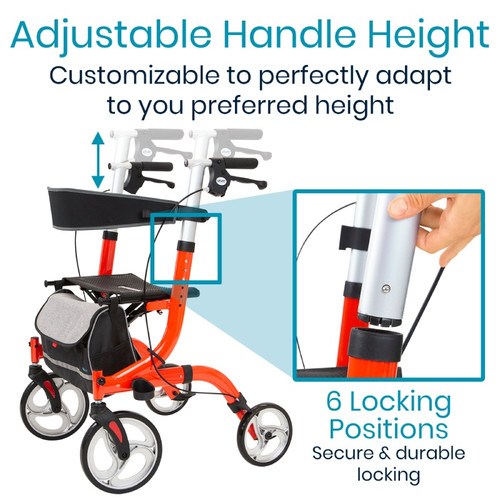 Everglide Rollator Customizable Handle Height