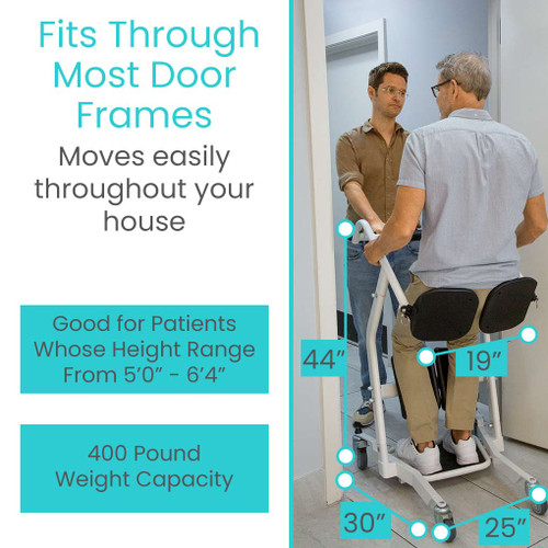 Transport Stand Assist, by Vive Health Product Measurement