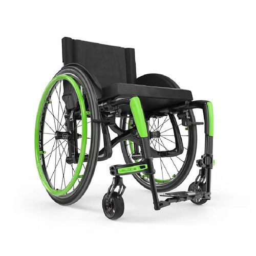 VELOCE Carbon Folding Wheelchair Green