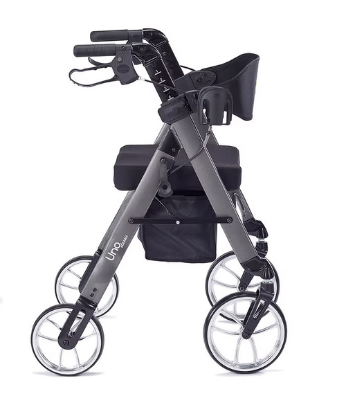 Uno Classic Rollator Metallic Graphite Side
