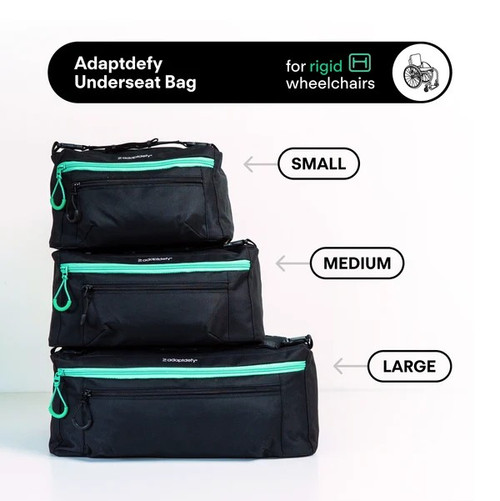 Adaptdefy Underseat Bag for Rigid Wheelchairs All Sizes