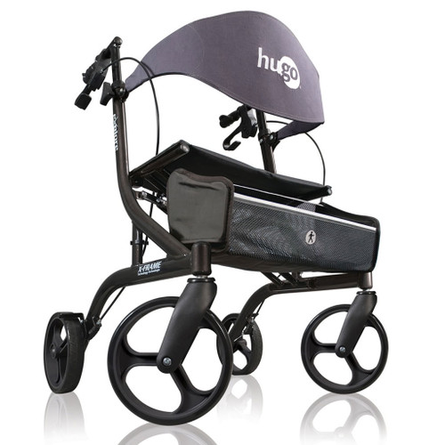 Hugo eXplore Side-Fold Rolling Walker with a Seat Right