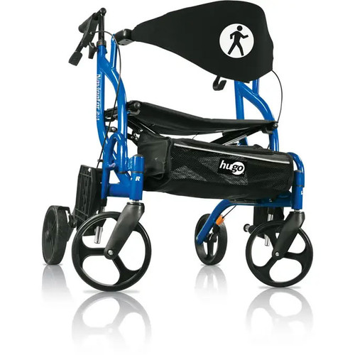 Hugo Navigator Side-Folding Rolling Walker and Transport Chair Right