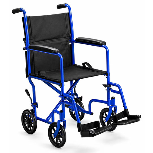 Invacare EasyGlide Transport Classic Blue Color Living Spinal