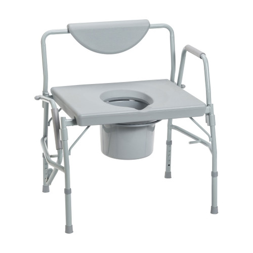 Deluxe Bariatric Drop-Arm Commode Main Image