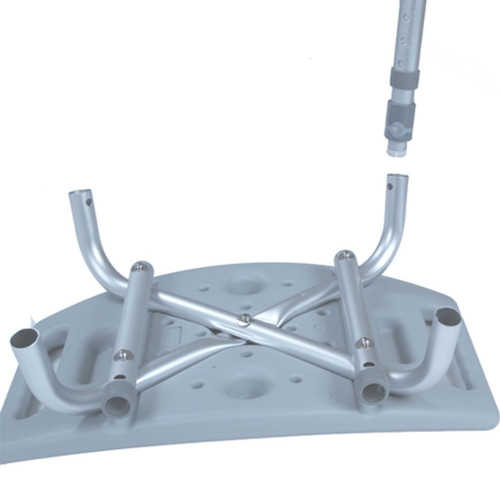 Deluxe Aluminum Shower Bench without Back Tool-Free Assembly