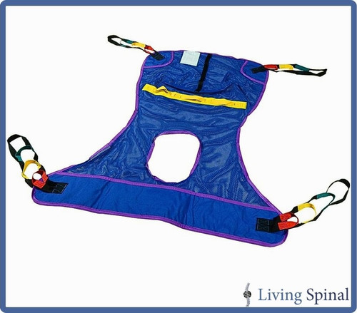 Invacare Full Body Mesh Sling Product Laid Flat Living Spinal