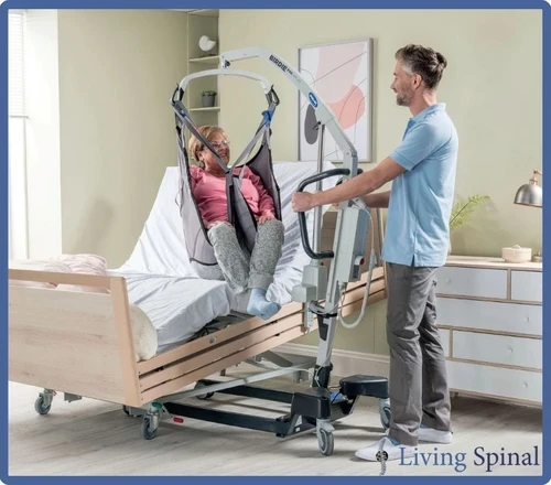 Invacare Premier Universal High Sling Spacer Mesh  Lifestyle Photo Living Spinal