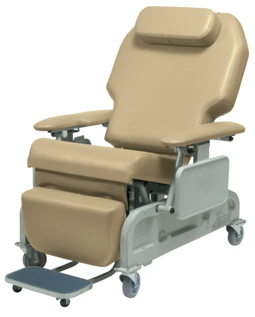 Lumex Powered Bariatric Clinical Care Recliner Doe Skin