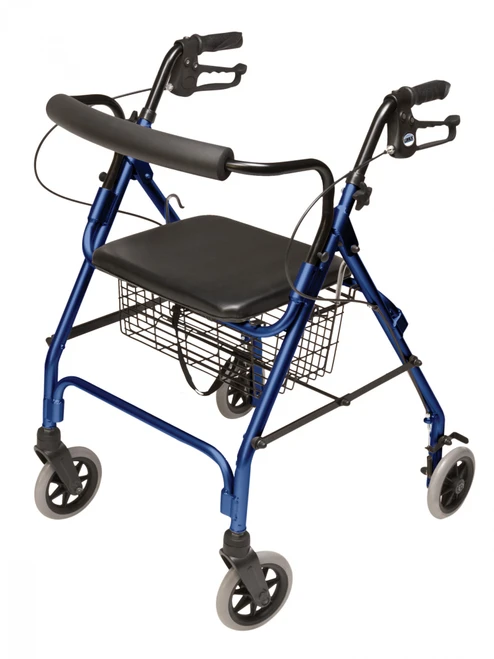 Lumex Walkabout Lite Four-Wheel Rollator Royal Blue
