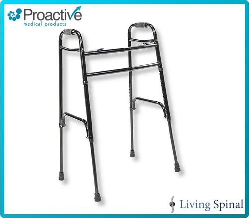 Proactive Bariatric Two-Button Walker Product overview without Wheels Living Spinal