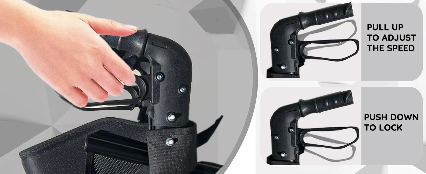 EasyCarryMate Rollator Dimensions and Technical Drawing