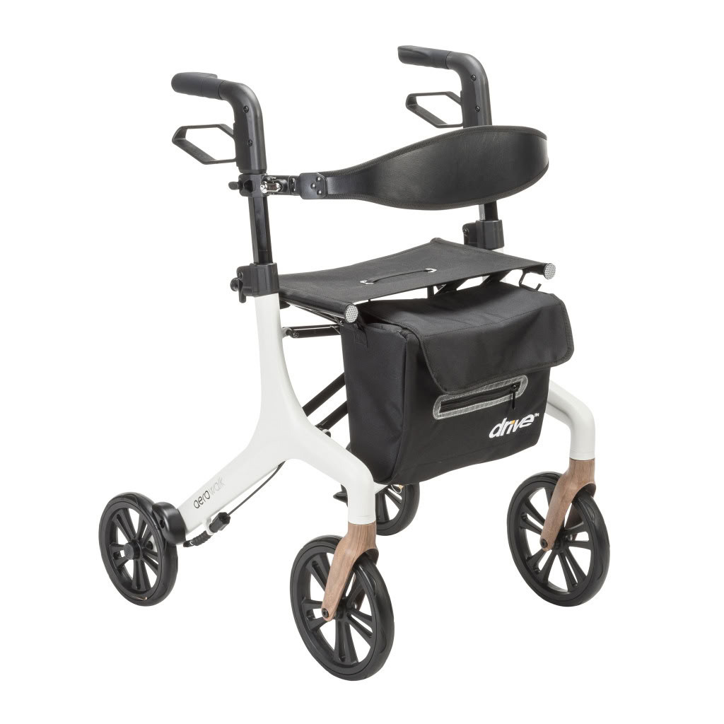 AeroWalk Ultra-Lite Rollator Dimensions and Specifications View