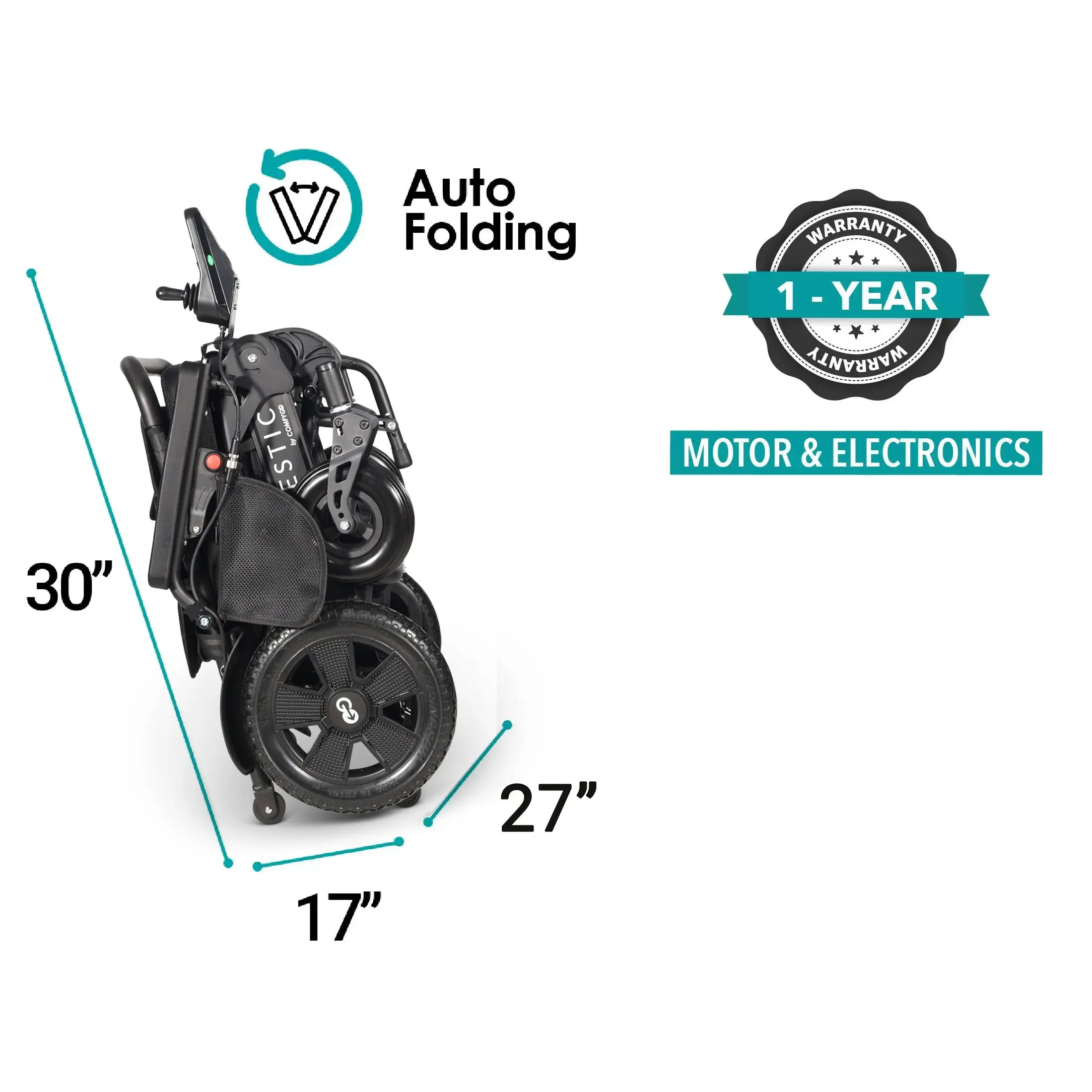 MAJESTIC IQ-7000 Folded Dimensions