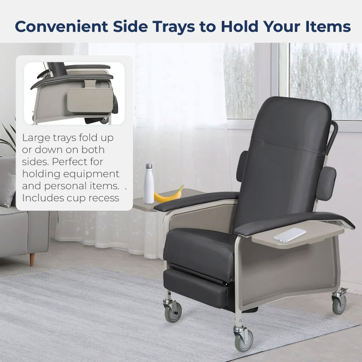 Convenient Side Trays