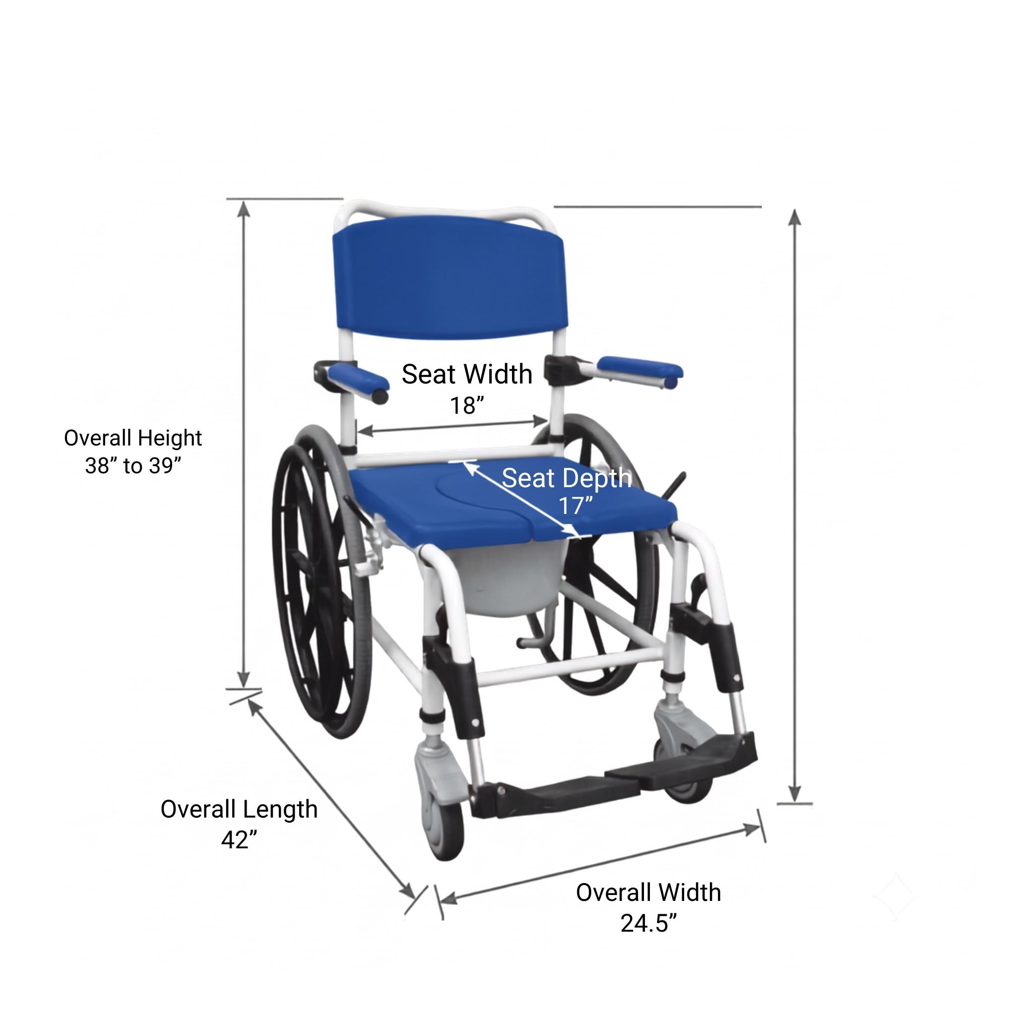 Drive Medical Aluminum Rehab Shower Commode Chair Technical Clearance Blueprint